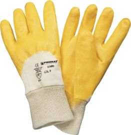 Handschuhe Lippe Gr.9 gelb Nitrilbeschichtung EN 388 Kat.II PROMAT