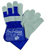 Handschuhe Weser Gr.10 blau Rindspaltleder EN 388 Kat.II PROMAT