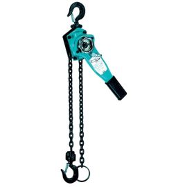 Lever hoist load capacity 750 kg lift height 1.5 m support/load hook with safety