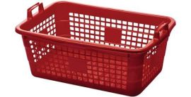Korb L800xB535xH300mm 85 lPE rot LOCKWEILER