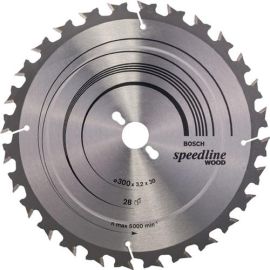Circular saw blade Speedline Wood external dm 300 mm no. of teeth 28 WZ bore 30