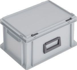 Ku.-Koffer L400xB300xH233mm PP 1 Griff Schiebeverschluss grau 20l