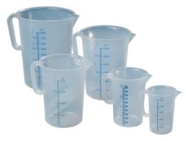 Measuring jug 1000 ml polypropylene transparent dm117xH165mm HÜNERSDORFF