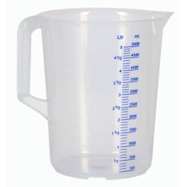 Measuring jug 5000 ml polypropylene transparent dm203xH257mm HÜNERSDORFF