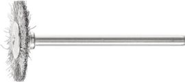 Minirundbürste RBU D22xB2xL6mm VA-Draht Schaft-D.3mm PFERD