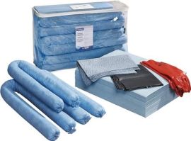 Oil emergency set contents 50-pc. with gloves bonds up to max. 50 l Set 