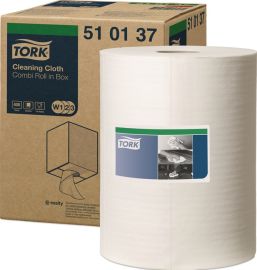 Putztuch TORK 510137 L380xB320ca.mm 1-lagig weiß Rl.Tork