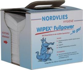 Putztuch WIPEX Fullpower TO GOZoll L380xB340ca.mm z-gefaltet weiß WIPEX