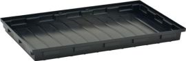 Regalwanne L980xB600xH85mmPE schwarz o.Gitterrost 30l CEMO