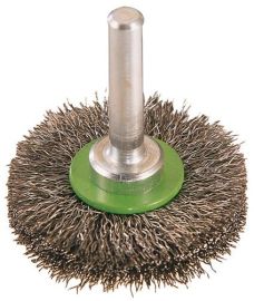 Round brush dm 30 mm 6 mm wire thickness 0.2 mm VA-wire max. speed 20000 min-¹ P