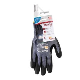 Cut-resistant knitted glove MaxiCut Ultra 44-3745HCT size 10 blue/black nylon/gl