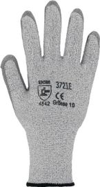 Cut-resistant gloves size 9 grey/grey HDPE/nylon/elastane/glass fibre w.PU EN 38