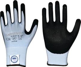 Cut-resistant gloves LeiKaTech® 1627 size 8 blue/black special Dyneema® fibres,