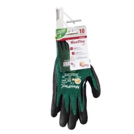 Cut-resistant gloves MaxiFlex Cut 34-8743HCT size 10 green/black nylon/glass fib