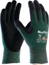 Cut-resistant gloves MaxiFlex Cut 34-8743HCT size 10 green/black nylon/glass fib