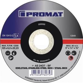 Roughening disc D125xS6mm offset, universal bore 22.23 mm