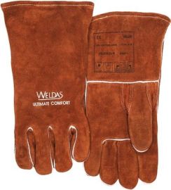 Schweißerhandschuhe Gr.L (9) braun Qualitäts-Rindspaltleder EN388,EN12477 10PA