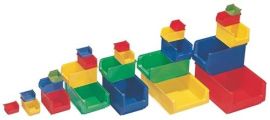 Sichtlagerkasten L160/140xB100xH75mm PE gelb 