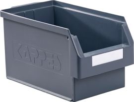 Sichtlagerkasten L350xB200xH200mm PE grau