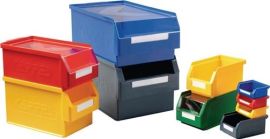 Sichtlagerkasten L500xB300xH200mm PE blau