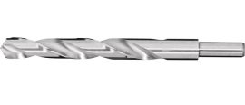 Spiralbohrer DIN338 Typ N D.18,5mm HSS-G abgesetzter Schaft
