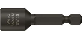 Steckschlüsseleinsatz 869/4M m.6-KT.-Antr.SW 10mm L.50mm m.Magnet WERA