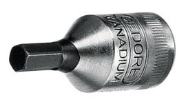 Socket bit IN 20 1/4 inch hexagon socket width across flats 6 mm length 28 mm GE