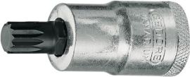 Steckschlüsseleinsatz INX 19 1/2 Zoll Innen-Vielzahn M14 L.57mm GEDORE
