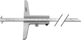 Depth calliper gauge 200mm straight measuring rail PREISSER