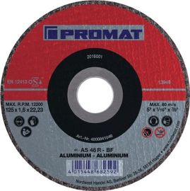 Cutting disc D115x1.6mm straight aluminium bore 22.23 mm