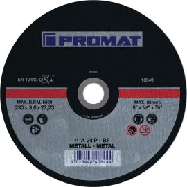 Cutting disc D115x1mm straight steel bore 22.23 mm