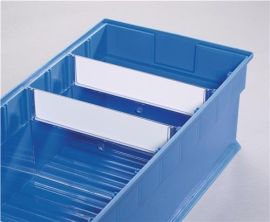 Trennw.f.Regalkasten B.235mm Styrolux transp.10St./Btl.