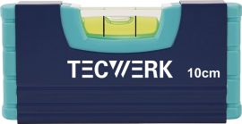 Wasserwaage 10cm Alu.blau ± 1,0 mm/m