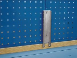 Workbench holder for panel length 1500/2000 mm suit. f. pegboard/slat walls Bott