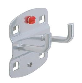 Tool holder dm 6 mm depth 75 mm double with vertical hook end suit. f. pegboards
