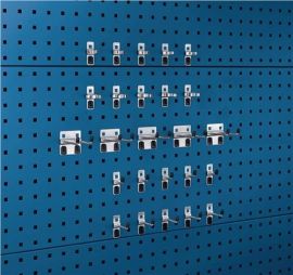 Werkzeughaltersortiment 25-tlg.verzinkt f.Lochplatten 15 Haken/10 Klemmen BOTT