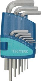 Winkelschraubendrehers. 9 teilig Ku.-Halter SW 1,5 - 10 mm