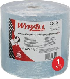 Wischtuch Wypall L20 7300 L380xB235ca.mm 2-lagig blau 1 Rl.x 500 Tü.