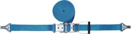 Zurrgurt DIN 12195-2 L.10m B.50mm m.Ratsche+Spitzh.m.Sicherung LC U 5000 daN