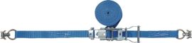 Zurrgurt DIN 12195-2 L.4m B.25mm m.Ratsche+Airlinebeschlag LC U 1500 daN