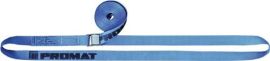 Lashing strap EN 12195-2 length 5 m width 25 mm with clamping buckle LC U 250 da