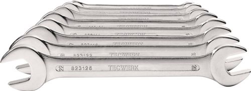 Doppelmaulschlüsselsatz 10tlg.SW 6-27mm CV-Stahl verchr Doppelmaulschlüsselsatz 10tlg.SW 6-27mm CV-Stahl verchr