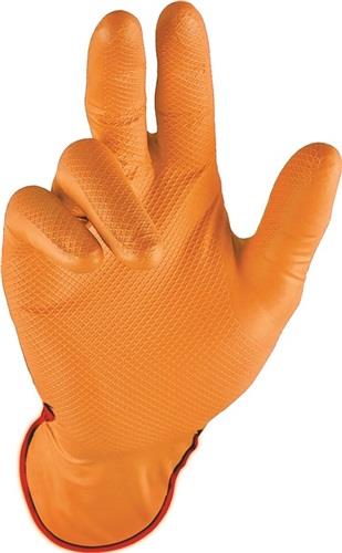 Einweghandschuh Grip Orange Gr.8 orange Nitril EN 388,EN 374 Kat.III 50 St./Box Einweghandschuh Grip Orange Gr.8 orange Nitril EN 388,EN 374 Kat.III 50 St./Box