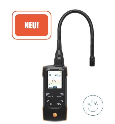 Kombi-Lecksuchgerät für Kältemittel testo 515 Ex Kombi-Lecksuchgerät für Kältemittel testo 515 Ex