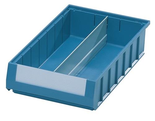 Längsteiler f.Regalkasten L 400xH 140mm Stahlbl.grau 10St./Btl. Längsteiler f.Regalkasten L 400xH 140mm Stahlbl.grau 10St./Btl.