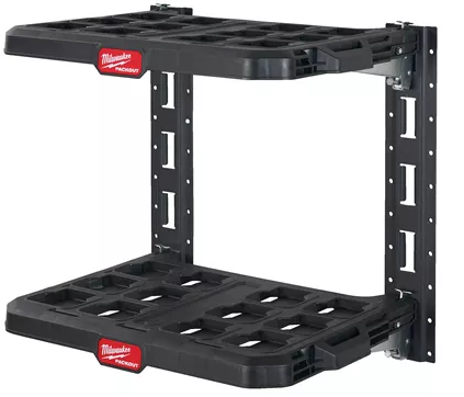 PACKOUT Schienensystem-Set zur Wandmontage 2 Wandhalterungen. 2 Grundplatten