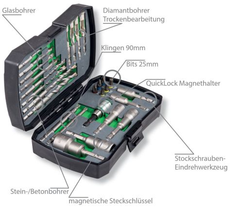 Sanitär-Box 27 teilig im Koffer, für Sanitärmontage