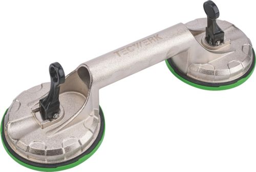 Saugheber Tragfähigkeit 80 kg Kopf-D. 118 mm 2 Alu Köpfe Saugheber Tragfähigkeit 80 kg Kopf-D. 118 mm 2 Alu Köpfe
