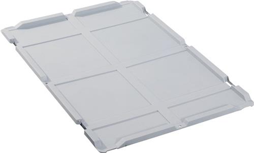 Scharnierdeckel PP L600xB400mm grau f.Transportstapelkasten ALLIT Scharnierdeckel PP L600xB400mm grau f.Transportstapelkasten ALLIT