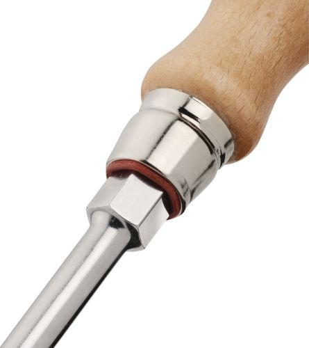 Schraubendreher Schlitz 9x150mm L.270mm 6-Kt.-Ansatz m.Lederkappe Holzheft Schraubendreher Schlitz 9x150mm L.270mm 6-Kt.-Ansatz m.Lederkappe Holzheft